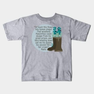 John Keats Woodland Hyacinths Kids T-Shirt